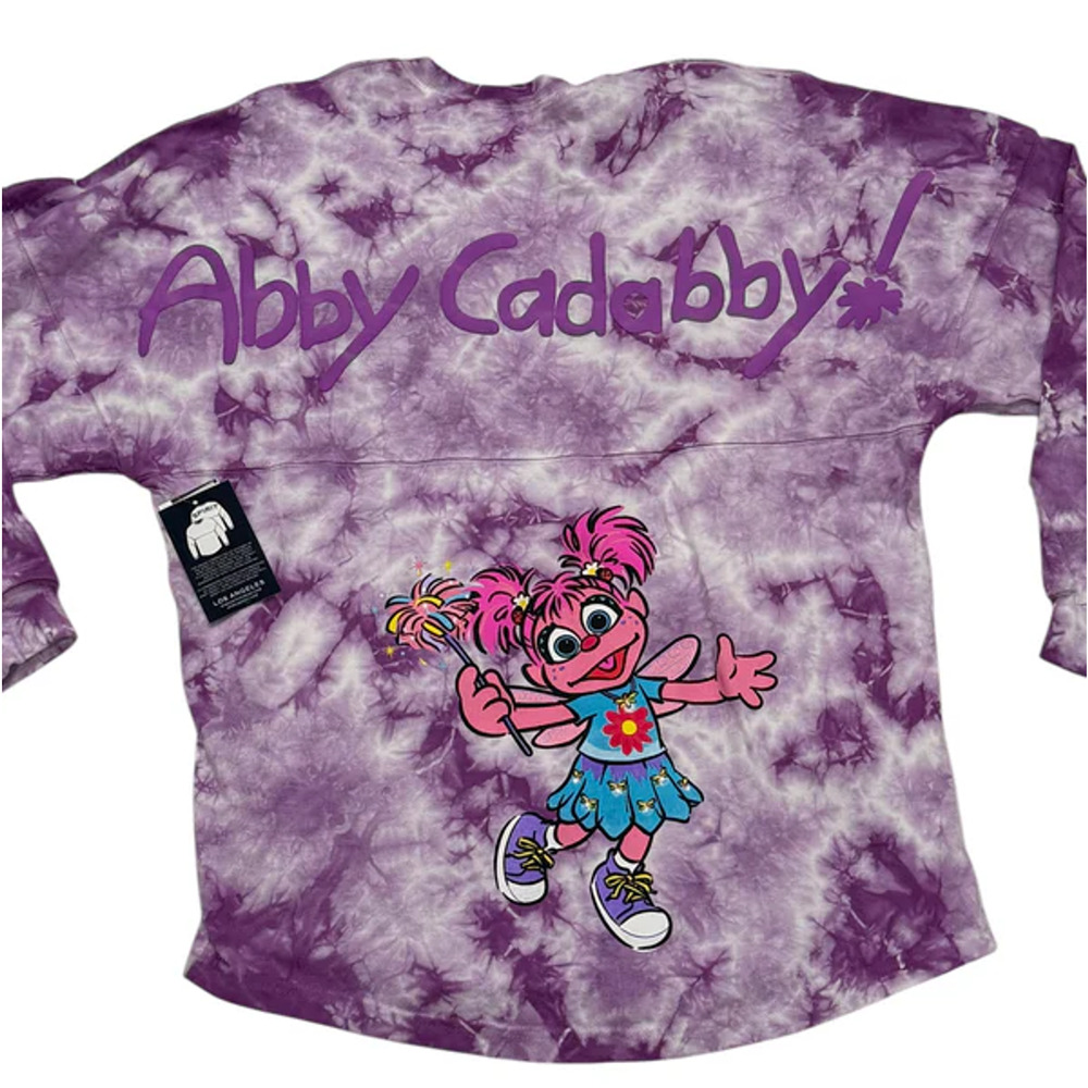 NWT Abby Cadabby Spirit Jersey Sesame Street‎ SeaWorld Purple Tie Dye Shirt Sz S